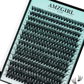 Wispy Eyelash Extensions, 280 Pieces, Cluster Lashes, 70D Eyelashes, Eyelash Clusters, 9-16 mm, Eyelash Extensions, Individual Eyelashes, Soft Clusters with Thin Band, False Eyelashes at Home (70D