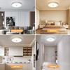 OOWOLF Flush Mount LED Ceiling Light Fixture, 2700K-6500K Super Bright