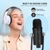 Delarbeaden USB Microphone,Condenser Recording Microphone Computer PC Mic for Streaming,Podcasting,Plug&Play