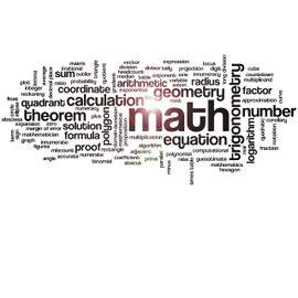 Vinyl Wall Decal Math Words Cloud School Classroom Mathematics Stickers Mural Large Decor (ig6175) Black