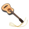 Guitar Model Lifelike Decorative Wooden Miniature Guitar Ornament for Christmas