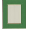 20x24 Bright Green & Gold Double Picture Mats Bevel Cut