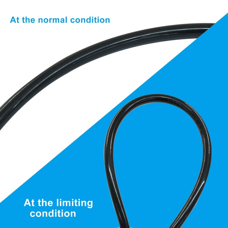 8mm x 5mm Pneumatic Tubing PU Polyurethane, Black, 32.8ft