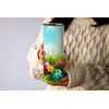 20oz Skinny Tumbler Easter Eggs In A Flower Garden -