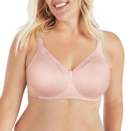Playtex Women's 18 Hour Wireless, Silky Soft Smoothing T-Shirt Bra, Cool Comfort and 360 Support, Sandshell