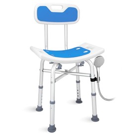 Elderly and Disabled Bathtub Stool Shower Chair for Inside Shower, Bathroom Tub Shower Transfer Bench Bath Seat for Seniors & Adults Load-Bearing Model