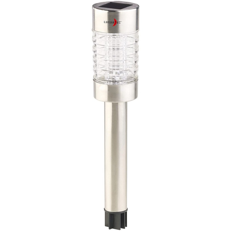 Lunartec Solar RGB LED Path Light Sensor Remote Control Stainless