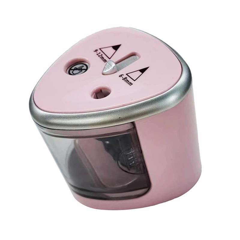 Electric Pencil Sharpener Double Holes Automatic Pencil Sharpener for Students