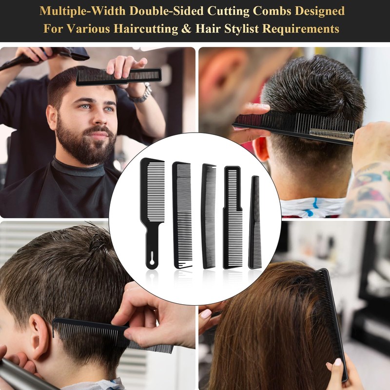 HEYMKGO Barber Comb,14PCS Hair Cutting Comb Set, Professional Salon Fine
