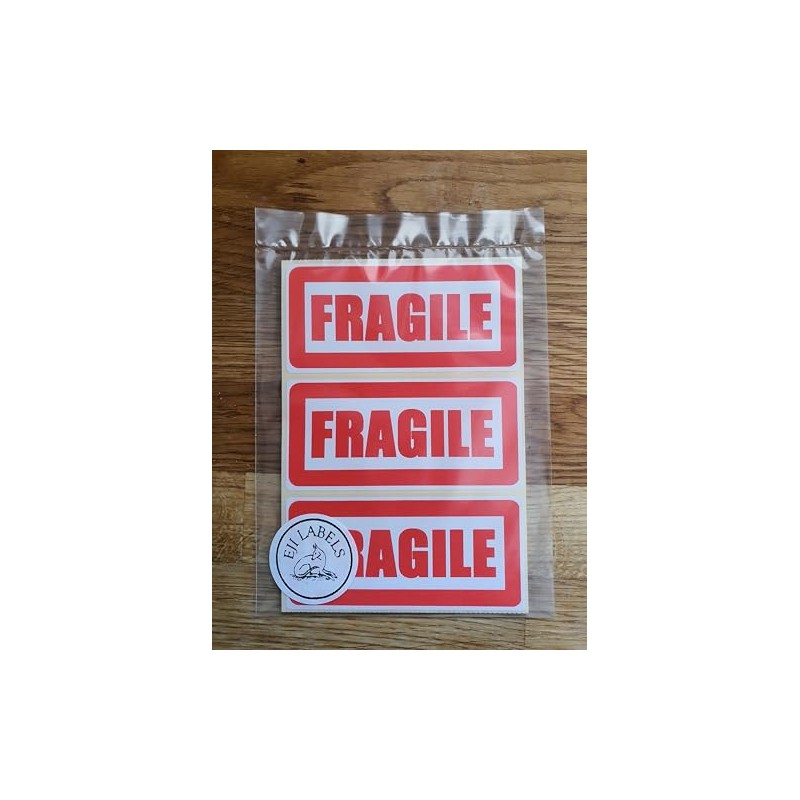 Large Fragile Stickers. 64 Large Fragile Labels. 4 x 2"