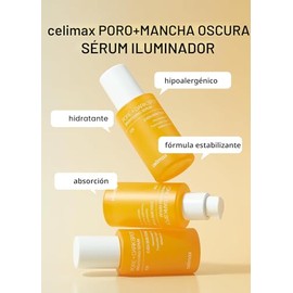 celimax Pore+Dark Spot Serum 1.0 fl oz | Suero Gel-like para poros agrandados con niacinamida, ácido tranexámico, minimizador de poros, no irritante, hidratante, para pieles sensibles, hiperpigmentación
