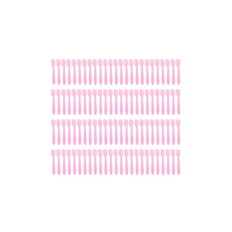 Reusable Mini Make-up Spatulas, 100 pieces,Pink.