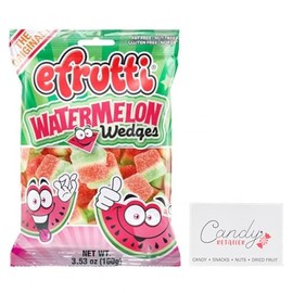 eFrutti Gummi Candy 3.5oz Bags (Watermelon Wedges) | With Candy Retailer Sticker