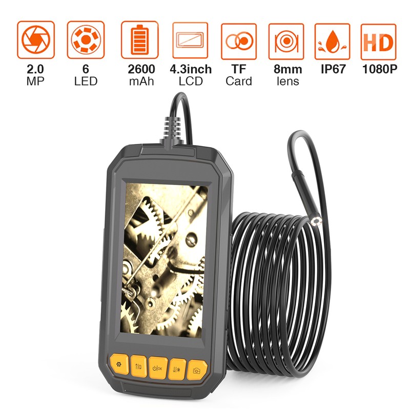 Endoscope Industrial Endoscope 4.3 Inch Screen Inspection HD Handheld Endoscope