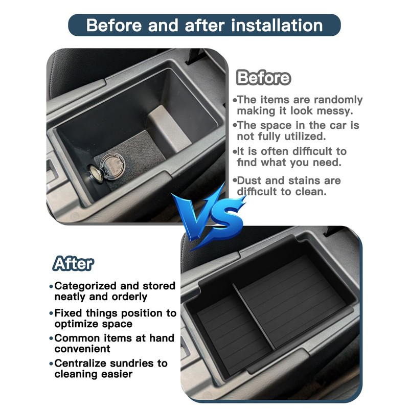 Ruiya 2025 Kicks Center Console Organizer for Nissan Kicks 2025