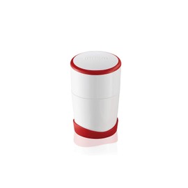 Leifheit Comfortline - Cortador de ajo gourmet | Cortar y rebanar verduras finamente, blanco/rojo
