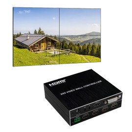 Expert Connect 2x2 Video Wall Controller | 1080P | HDMI & DVI Inputs; HDMI Outputs | 8 Display Modes - 2x2, 1x2, 1x3, 1x4, 2x1, 3x1, 4x1