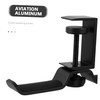 BIUDECO Under Desk Rotatable Aluminum Alloy Double Headphone Hanger Space