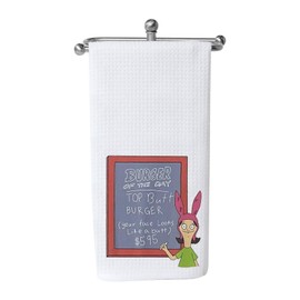 WCGXKO Cartoon TV Show Merchandise Pink Rabbit Towel Dish Cloth Tea Towel Kitchen Decor (Burge Towel CA)