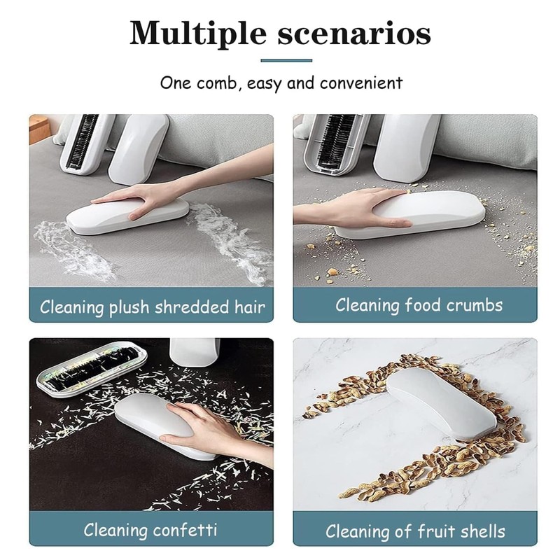 Multi-Functional Table Crumb Sweeper, Soft Bristles Debris Collector for Table,