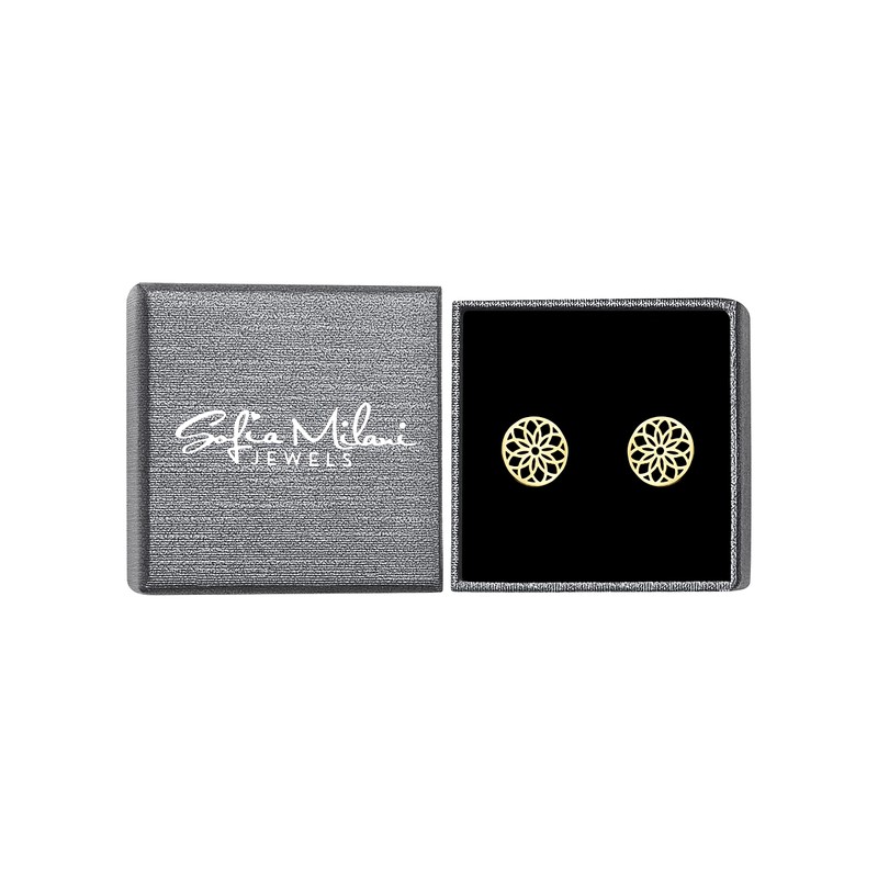 SOFIA MILANI - Women's Earrings 925 Silver - Flower Circle
