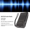 AM FM Pocket Radio with Speaker 3.5mm Jack Battery Powered
