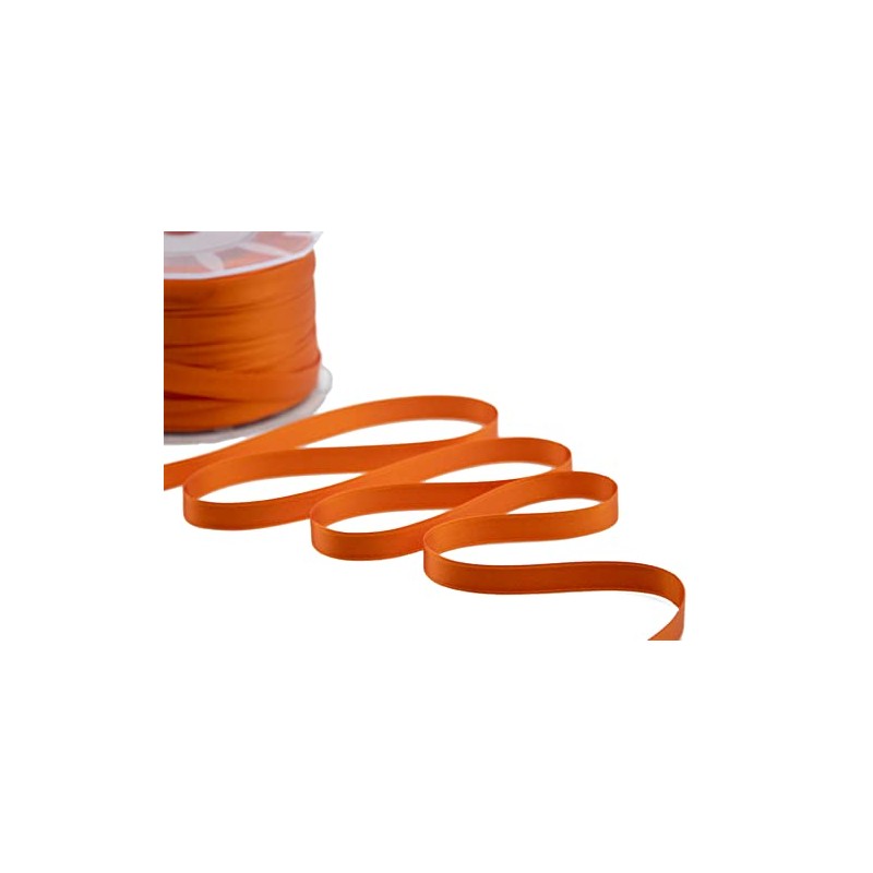 Furlanis - Nastro Doppio Raso, Tessuto Italiano - Arancione, 10