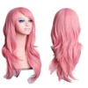 YOVEKAT 27inch Long Curly Cosplay Costume Party Hair Wig Full