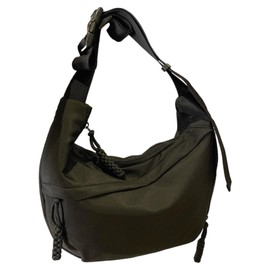 a-fua Crossbody Messenger Bag Crossbody Shoulder Bag Commuter Bicycle Unisex (Black)