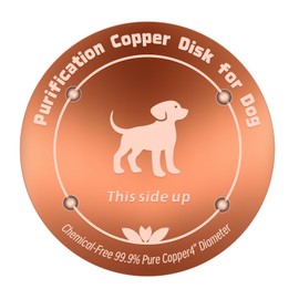 Copper Disk for Dog Water Bowl Dispenser|4-inch Diameter,0.6mm Thick|99.99% Pure Copper Disc|Automatic Dog Water BowlDispenser Purification Disk with 4 Point Support|Purify Water All Year Round
