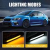 Fancemot LED Fog Lights White Daytime Running Lights (DRL) Amber