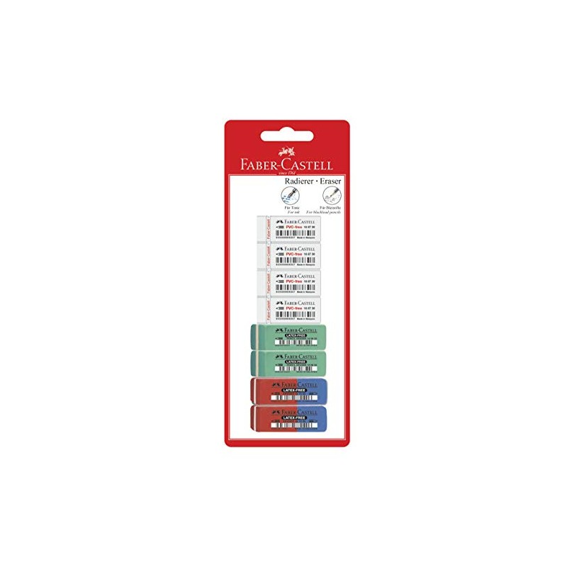 Faber-Castell 180666 7070/7006/7086 8 Erasers