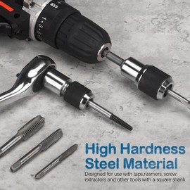 MABLEVI Tap Socket Set, 2 PCS Adjustable Tap Extractor Tool for Taps,Reamers,Screw Extractors