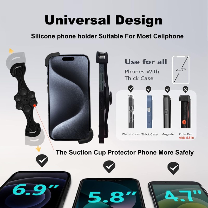TOOLIN Phone Holder for Backpack Strap,Backpack Strap Clip for Phone,Phone