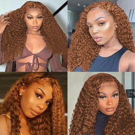 22 22 22 Inch Color #30 Bundles Light Brown Curly Human Hair Bundles Brown Bundles Human Hair Brazilian Unprocessed Hair Color 30 Curly Bundles Human Hair