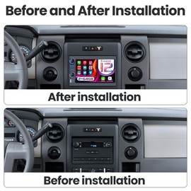 Car Radio Stereo for Ford F150 2004-2008: 4Core + 64G ROM 5G-WiFi 7" 1280 * 800 Touch Screen Head Unit - Wireless Carplay Android Auto Bluetooth GPS RDS EQ HiFi FM Mirror Link SWC Backup Camera Mic