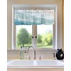 Chucoco Summer Ocean Valance Curtain for Window,Coastal Beach Sea Waves
