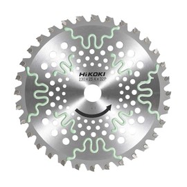 HiKOKI 0068-4571 Chip Saw for Engine Grass Mowing, Super Daka, Diameter 9.1 inches (230 mm), Hole Diameter 1.0 inches (25.4 mm), 32 Blades, Laser Slit, Soft Special Resin Specifications
