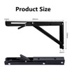 Folding Console Stainless Steel Wall Shelf, Folding Angle Shelf Brackets,