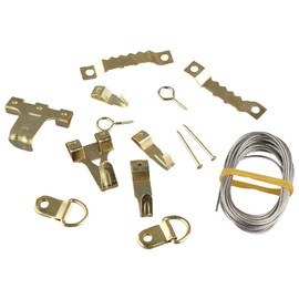 Upluckey 250Pcs Picture Hanging Kit Heavy Duty Frame Hooks Hardware with Nails Sawtooth Picture Hanging Hooks Professional Picture Hanging Nails