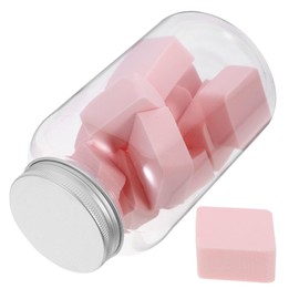 Housoutil 12pcs Diamond Shape Exfoliating Makeup Sponge for Facial Cleansing Soft Compress Face Washing Tool for Dry Skin and Travel Random Colors