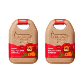 Mini Max Jungle Multivitamin Mineral Chewable Strawberry Flavor 60 Gummies, 2 Boxes, 2 Months / 미니막스 정글 멀티비타민 미네랄 츄어블 딸기맛 60구미 2박스 2개월