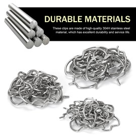 MOXRUQ 18 PCS 800-801 Quick Connector Clips, 6-3/8" 6-1/2" 6-5/8" Transmission Oil Cooler Line Clips, Transmission Radiator Hose Retaining Clips Replacement, Universal for Most Cars (Silver)