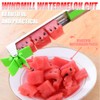 Effortless Stainless Steel Melon Slicing Tool with Windmill Cutter, Baller