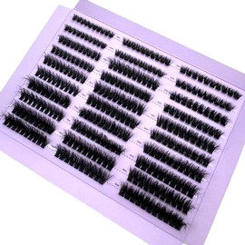 AMSDCN 300Pcs 5D Fluffy 10-18mm Mix Lashes Cluster 60D-120DThick Eyelash D/DD Curl Individual Lashes DIY Lash Extensions Eyelashes(DD Curl 60D80D100D)