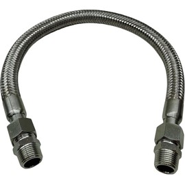 Industrial Grade Compressor Jumper Hose 1/2" NPT Male x 20" Length, 450 PSI &750°F High Temp & Pressure Resistance for Compressed Air Systems，Made of 304 stainless steel