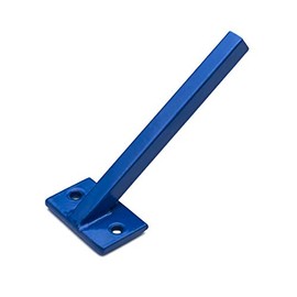FLVFF Fingerboard Rail Pole Jam Square Metal fingerskate ramps Parks (PJ1) (Blue)