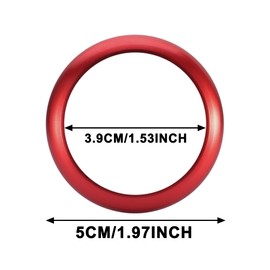 TOMALL Engine Start Stop Ring Trim Compatible with Nissan Altima 2013 2014 2015 2016 2017 2018 Car Interior Key Ignition Push Start Button Cover Aluminum Cap Decoration Accessories (Red)