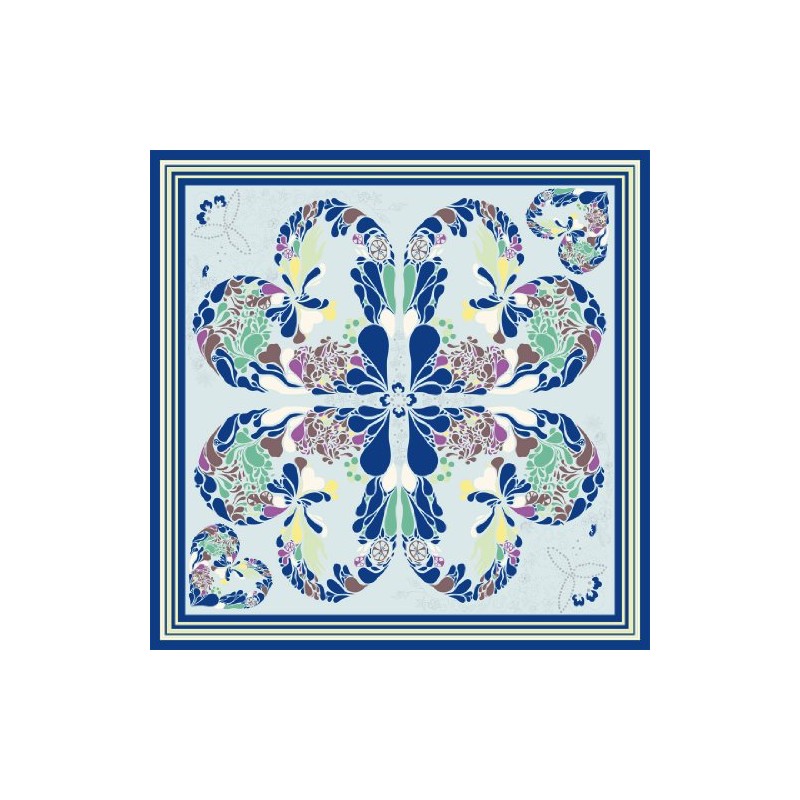 Lorenzo Cana 89036 Women's Silk Scarf Elaborately Printed 100% Silk