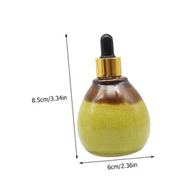 Mikinona 3pcs Refillable Ceramic Essential Oil Bottles with Dropper Travel Accessories for Liquids Comfortable Touch Lightweight and Portable